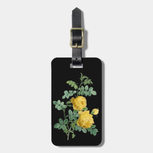 Yellow Rose vintage botanical illustration Luggage Tag