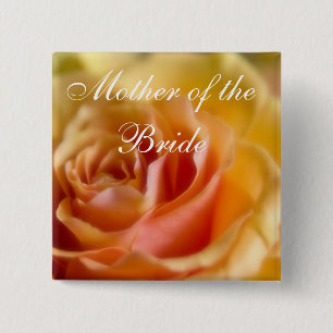 Yellow Rose • Wedding Button