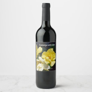 Yellow Rose Wine Label