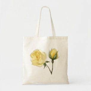 "Yellow Rose with Bud" tote bag