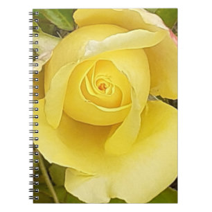Yellow Rosebud Spiral Notebook