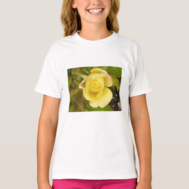 Yellow Rosebud T-Shirt (Front)