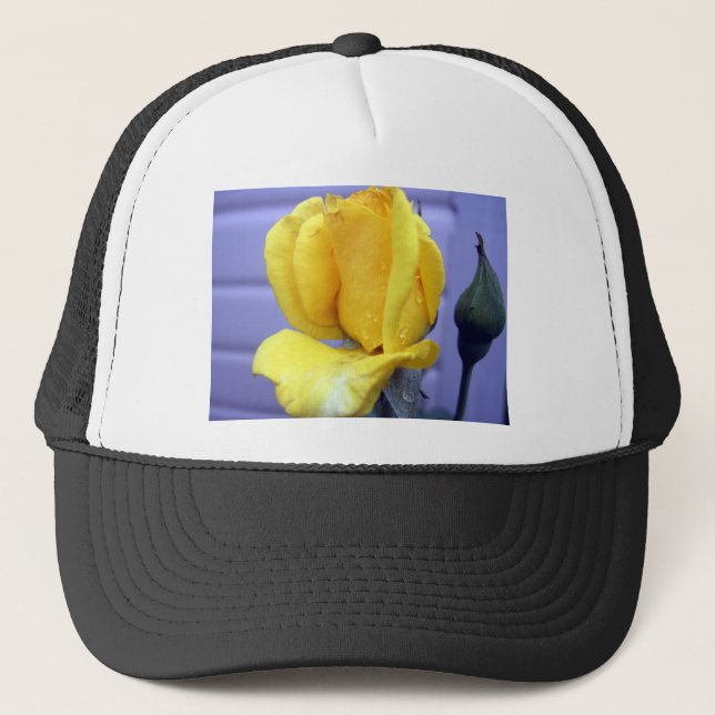 Yellow Rosebud Trucker Hat (Front)