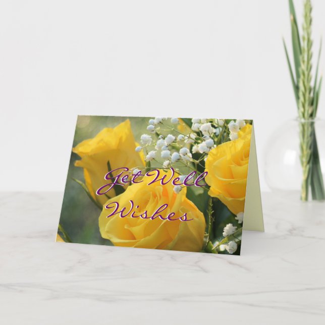 Yellow Roses 2007-b- customise for any occasion Card (Front)