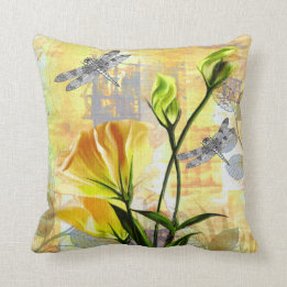 Yellow Roses and Dragonflies in the Brier Cushion