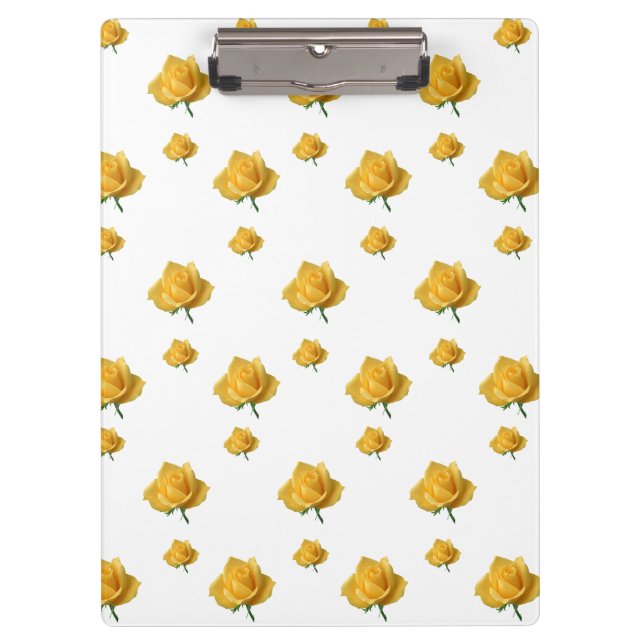 Yellow Roses Clipboard (Front)