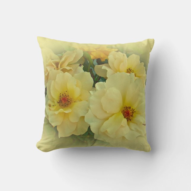Yellow Roses Cushion (Front)
