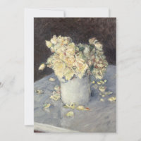 Yellow Roses in a Vase by Caillebott Impressionist