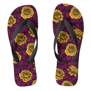 Yellow roses jandals