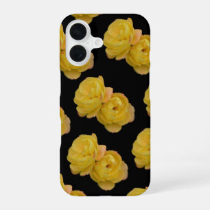 Yellow Roses On Black, iPhone 16 Case