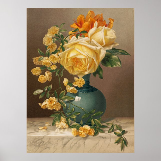 Yellow Roses Poster (Front)