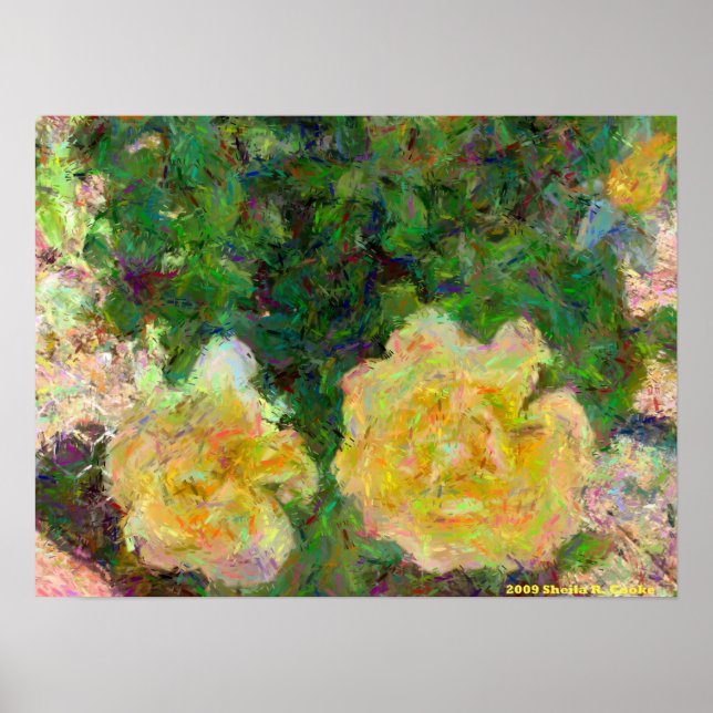 Yellow Roses Poster (Front)