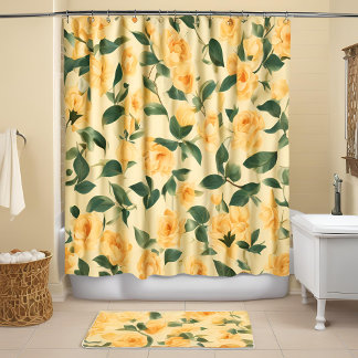Yellow Roses Shower Curtain