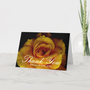 Yellow Roses Thank You Card