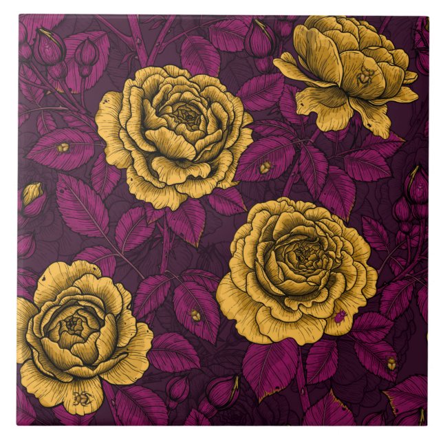Yellow roses tile (Front)