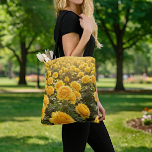 Yellow Roses Tote Bag