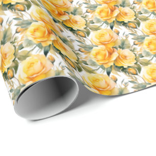 Yellow Roses  Wrapping Paper