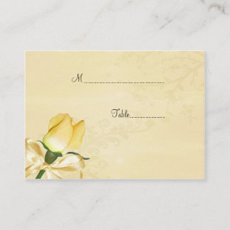 Yellow RoseTable Place Card