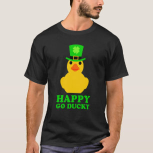 Yellow Rubber Duck Leprechaun Hat St Patrick's Day T-Shirt