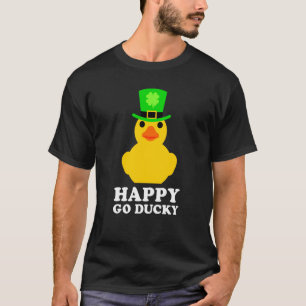 Yellow Rubber Duck Leprechaun Hat St Patrick's Day T-Shirt