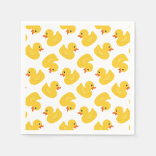 Yellow Rubber Duck Napkins – Baby Shower & Birthda