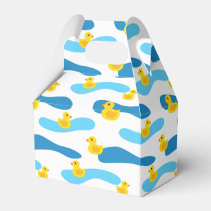 Yellow Rubber Duck Pattern Favour Box