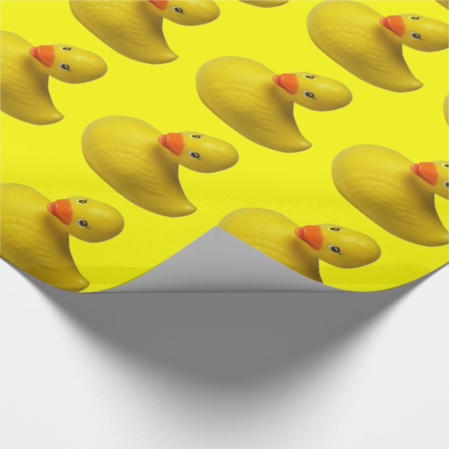 Yellow Rubber Duck Wrapping Paper (Corner)
