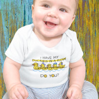 Yellow Rubber Duckies Baby Bodysuit