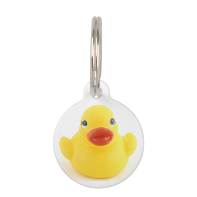 Yellow Rubber Ducks Pet Tag (Front)