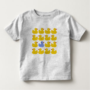 Yellow Rubber Ducks with One Blue Duck Toddler T-Shirt