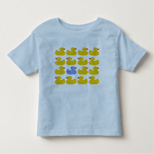 Yellow Rubber Ducks with One Blue Duck Toddler T-Shirt