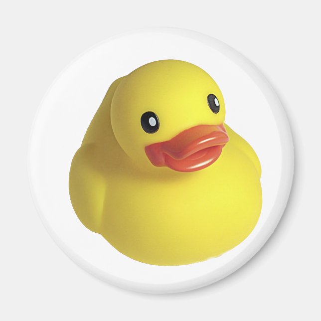 Yellow Rubber Ducky Magnet (Front)