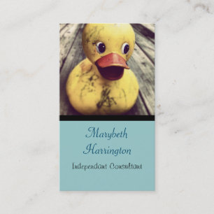 Yellow Rubber Ducky Needs a Bath! Business Card