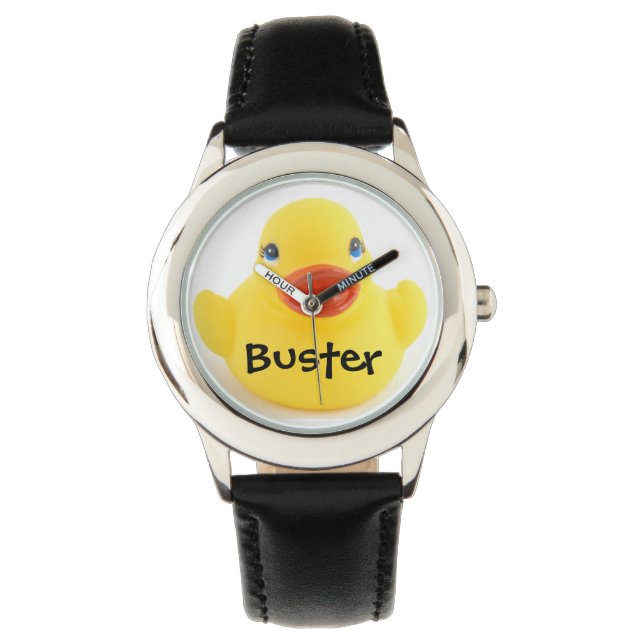 Yellow Rubber Ducky with Name Watch (Front)