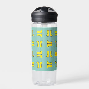 Yellow Rubber Rain Boots Water Bottle