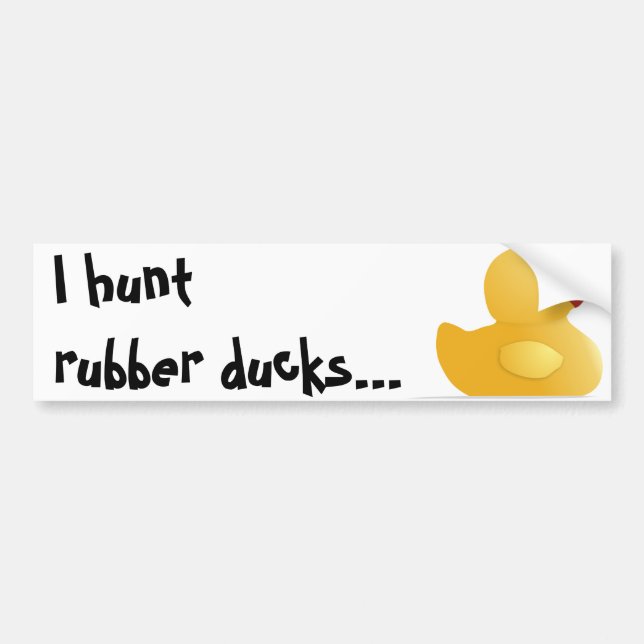Yellow Rubberduck Bumper Sticker (Front)