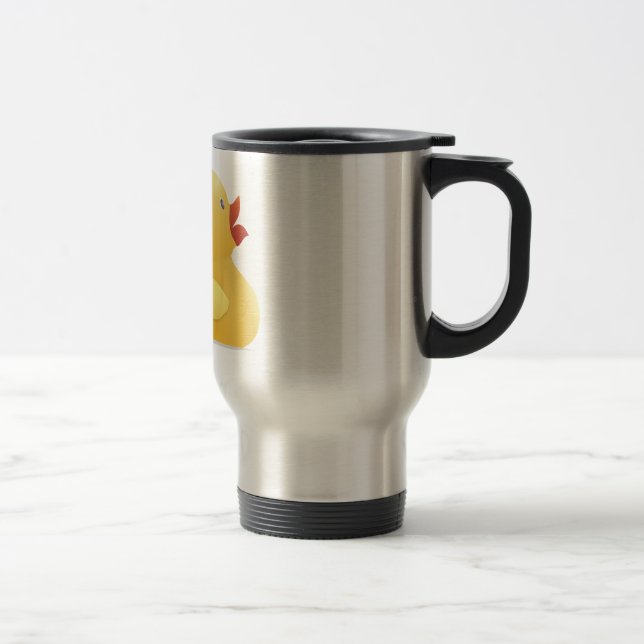 Yellow Rubberduck Travel Mug (Right)