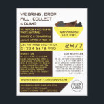 Yellow Rubbish Skip Design, Skip/Dumpster Company Flyer<br><div class="desc">Yellow Rubbish Skip Design,  Skip/Dumpster Company Advertising Flyers By The Business Card Store.</div>