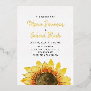 Yellow Rustic sunflower Simple chic