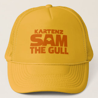Yellow Sam the Gull Trucker Hat by Wighar