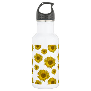 Yellow Scattered Sunflowers 532 Ml Water Bottle