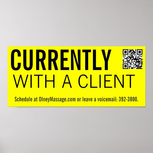 YELLOW scheduling information Poster (Front)