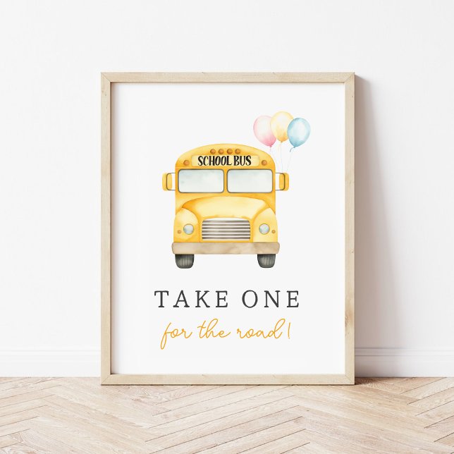 Yellow School Bus Custom Favour Sign (Creator Uploaded)