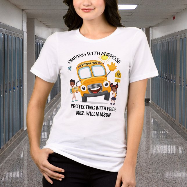 Yellow School Bus Driver Tri-Blend Shirt (Creator Uploaded)