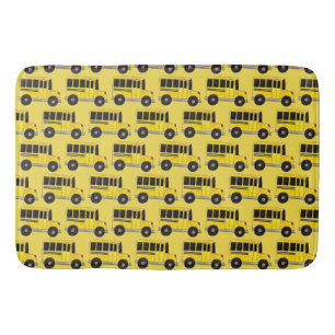 Yellow School Bus Print Bus Driver Teacher Bath Mat
