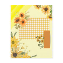 Yellow scrapbook paper