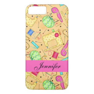 Yellow Sewing Notions Art Name Personalised Case-Mate iPhone Case