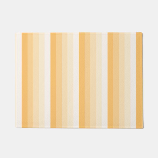 Yellow shadow stripes doormat (Front)