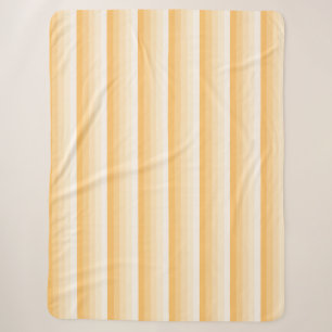 Yellow shadow stripes sherpa blanket