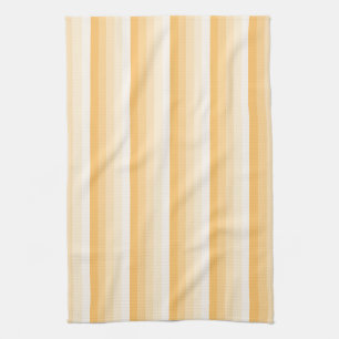 Yellow shadow stripes tea towel